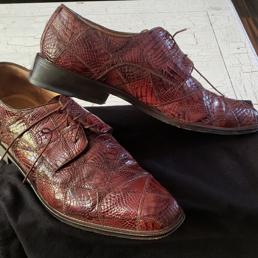 Men's Belvedere Oxford Dressy Genuine American Alligator